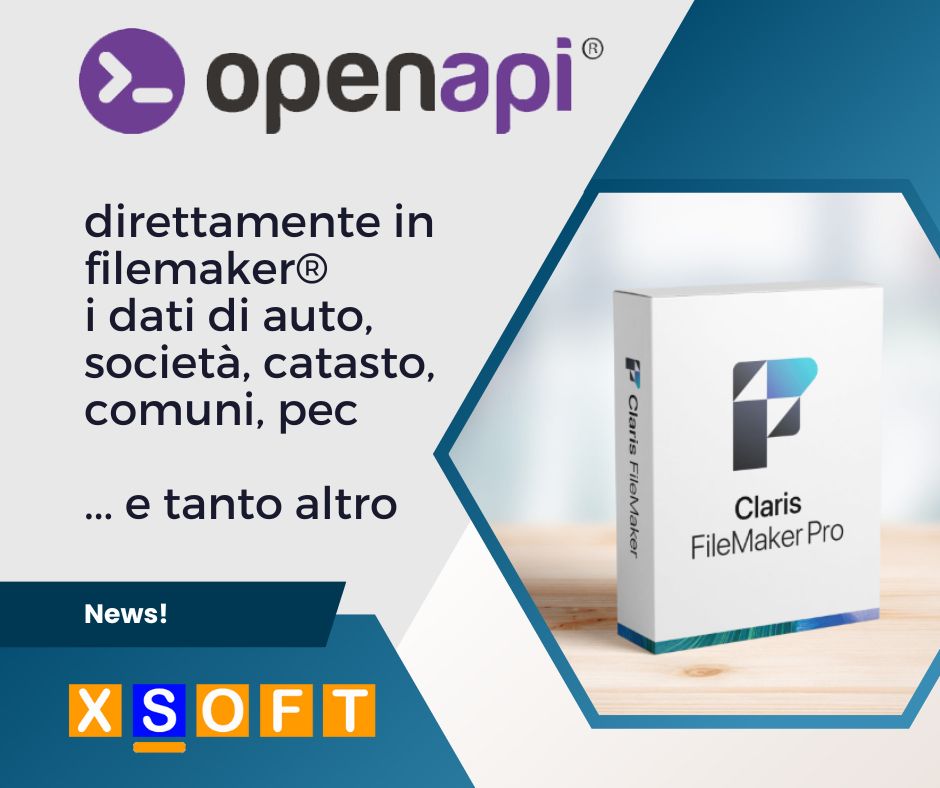 Collega Filemaker ad openapi.it