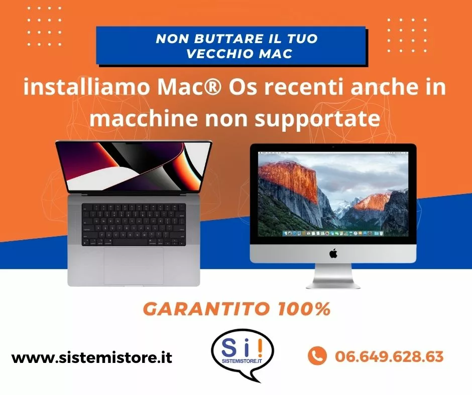 Utilizzare Mac non supportati