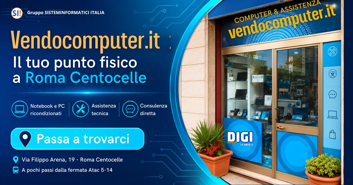 vendocomputer.it, un punto fisico conta!